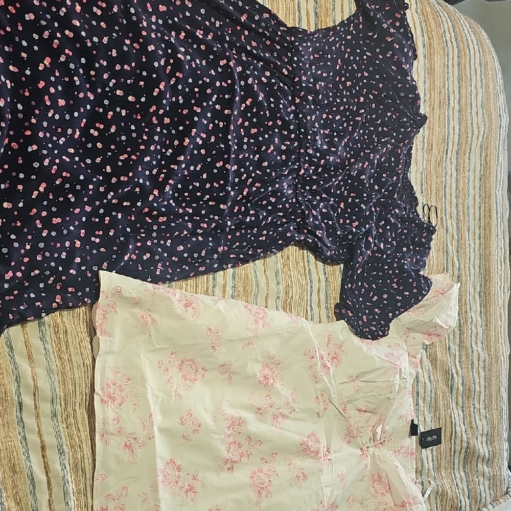 City Chic Navy and White Floral Dresses